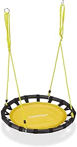 Relaxdays Nestschaukel, runde Hängeschaukel, für Kinder & Erwachsene