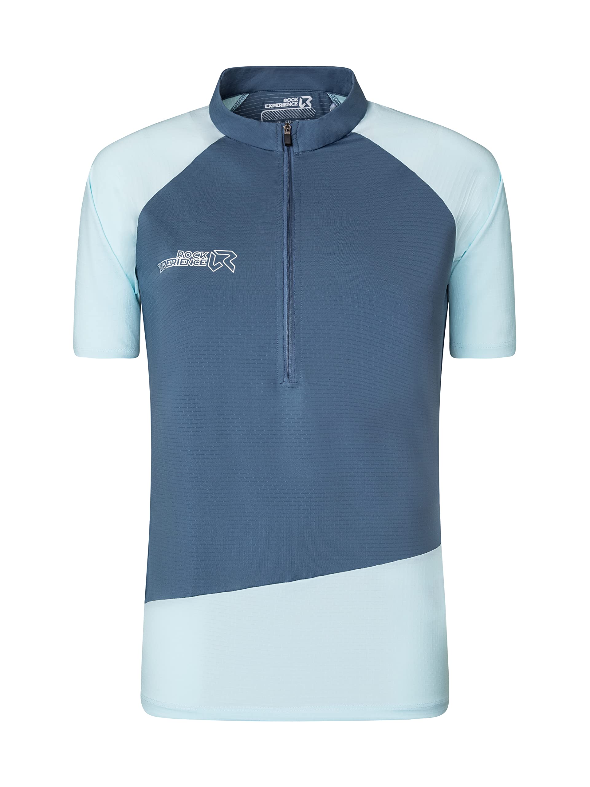 Rock Experience REWT01491 Merlin SS HZ T-Shirt Women's 1344 China Blue+2285 Quiet Tide XL
