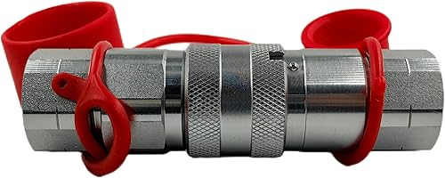 Miniatura 7 de ISO16028 38 '' de cara plana hidráulica de conexión rápida acoplamientoacoplador conjunto Wrojo tapón de polvo 38 '' rosca NPT