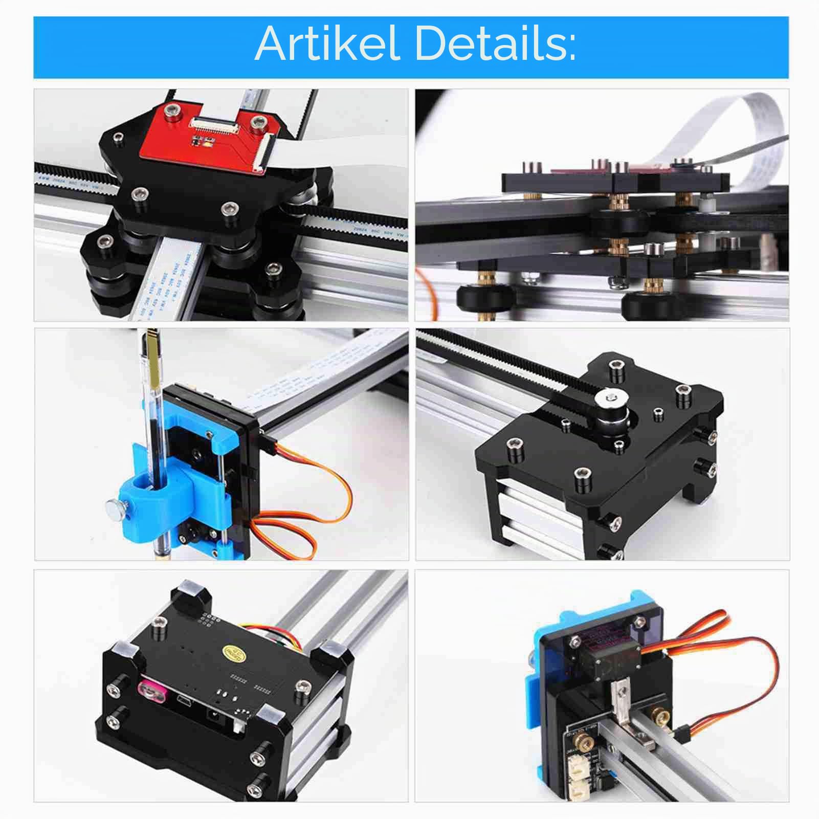 Handschriftmaschine, Stiftplotter, Bürozeichnungsmaschine, Bastelplotter, Zeichenroboter-Set mit großem Zeichenraum für Zeichenliebhaber