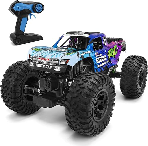 Miniatura 1 de Camión de control remoto, 112 4x4 Offroad impermeable, auto grande de control remoto anfibio, vehículo oruga de doble motor, juguetes monstruos con