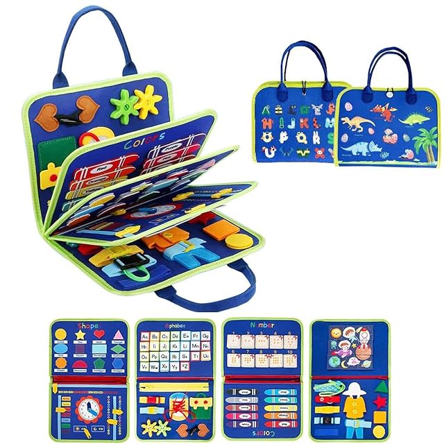 IZDUDO Busy Board Montessori, Paneles Sensoriales Tablero de Actividad