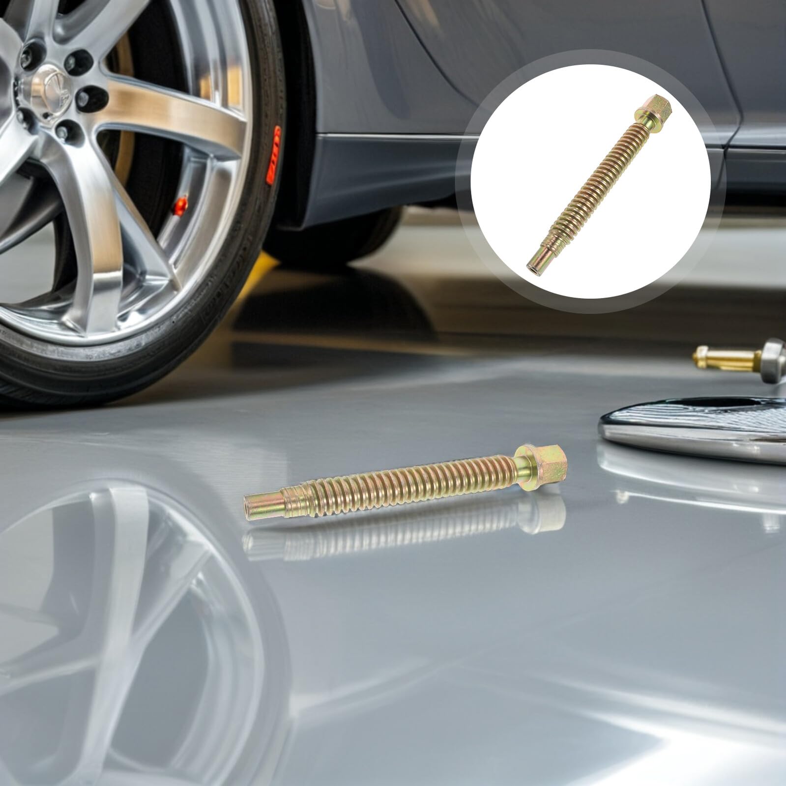 Vite di Serraggio per Morsa di Collisione Auto, Metallo Oro | Ricambio per Banco Carrozzeria, Usi in Officina Meccanica, Resistenza All’usura a Termine