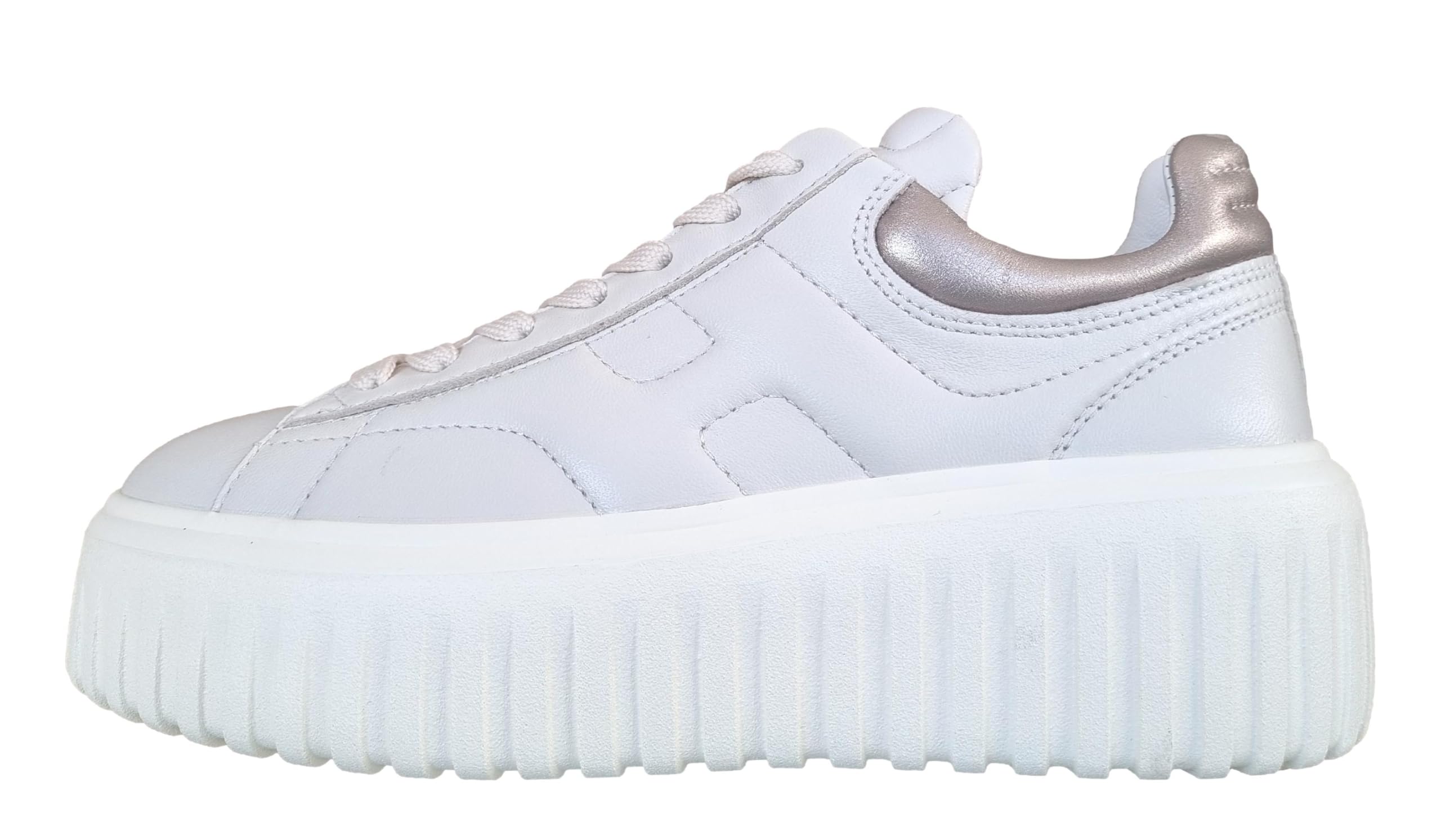 Hogan Zapatillas deportivas mujer H-Stripes HXW6450FC60KU00GAN Marfil y Oro