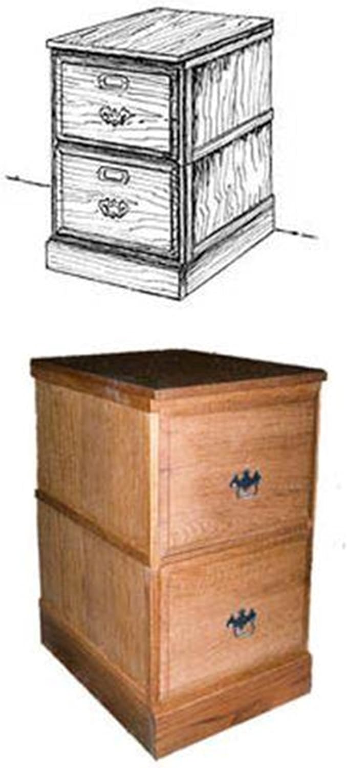 Woodcraft Project Paper Plan To Build Stackable Filing Cabinet - Material Not Included
