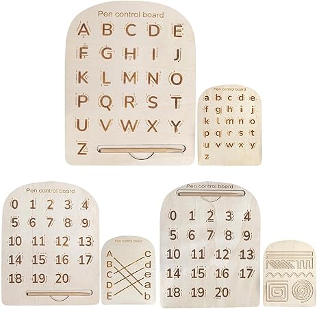 Tracing Board Letters - Letters and Numbers Wooden Educational Activity ...