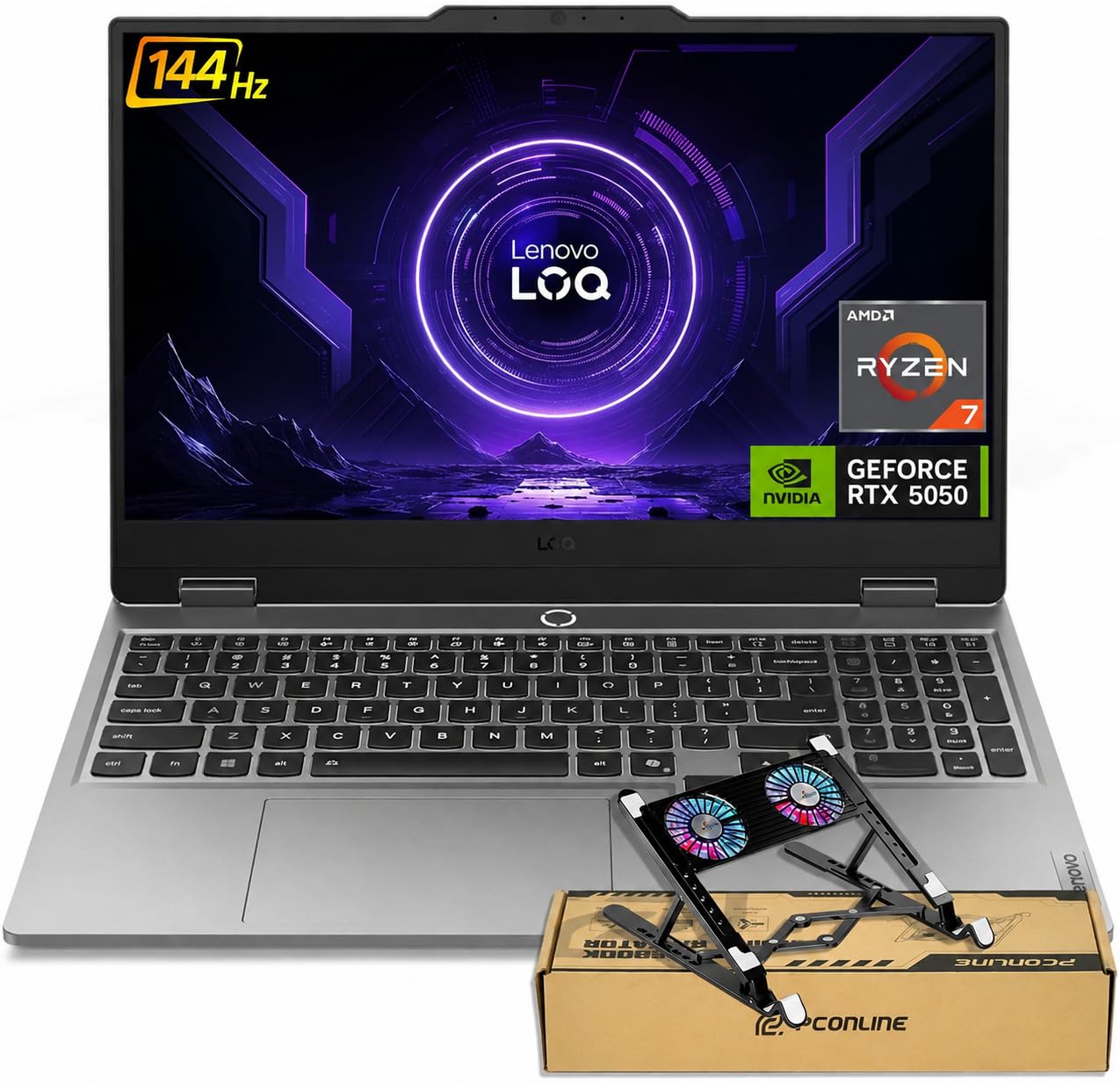 Lenovo LOQ AMD Ryzen 7 250 RTX 5050 Gaming Laptop, 32GB DDR5 | 2TB SSD