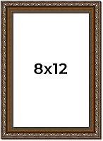 Vista 245 de Marco de fotos completo de madera dorada envejecida de 16 x 20 pulgadas con plexiglás acrílico UV, parte trasera de tablero de espuma y accesorios