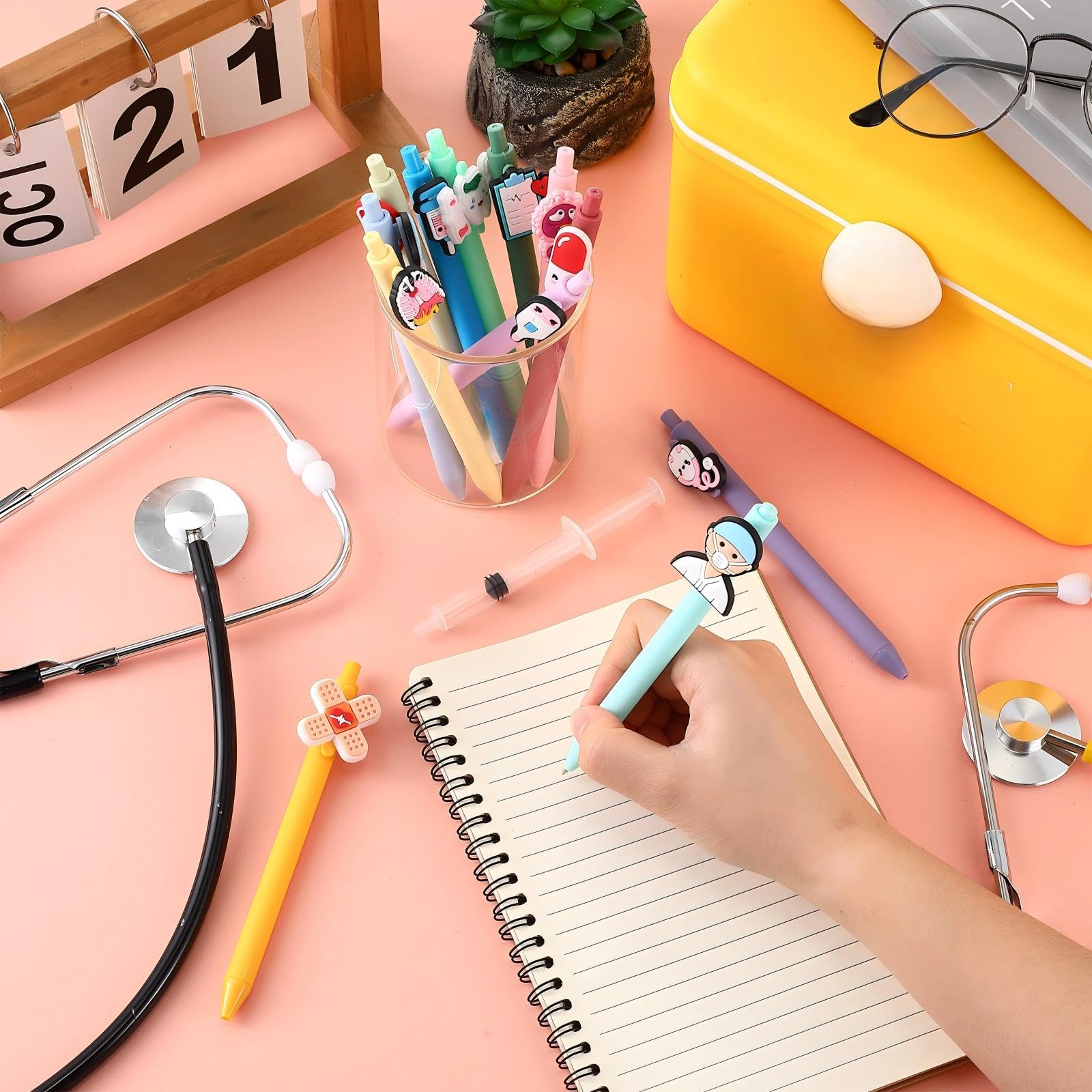 Creatieve Plastic Balpen Botvorm Verpleegkundige Arts Student Leraar Kantoorartikelen Cadeau kopen vanaf een prijs van 1.02