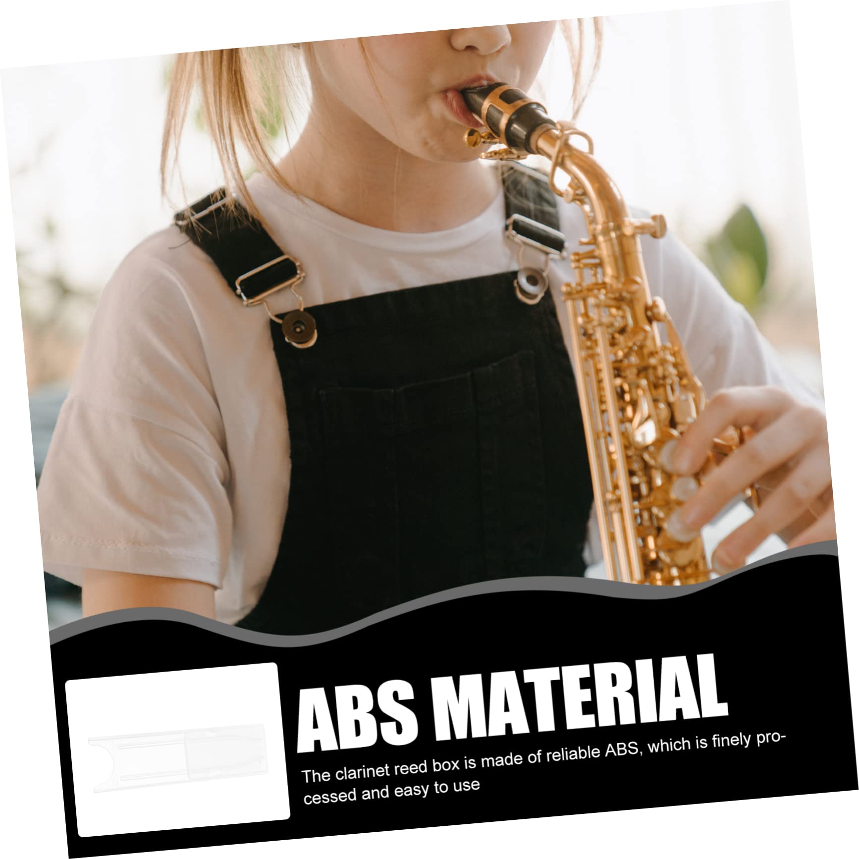 GALPADA 4Pcs Clarinet Holders Portable Storage Case Saxophone Container with Ventilation for Moisture Protection for Clarinet and Saxophone Players