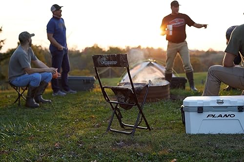 Miniatura 3 de AMERISTEP Silla ciega plegable de diseño portátil, ligera, con respaldo alto, con respaldo, color roble musgoso