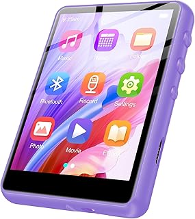 128GB MP3 Player - Music Player with Bluetooth 5.4, 2.4" Portable HiFi MP3 Player with FM Radio, HD Speaker, E-Book,Voice Recorder, Walkman Digital Music Player Earphones Included