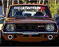 Vista 1 de Calcomanía para parabrisas de automóvil fabricada en Japón con gráficos de vinilo troquelado (4.3 x 36 pulgadas)