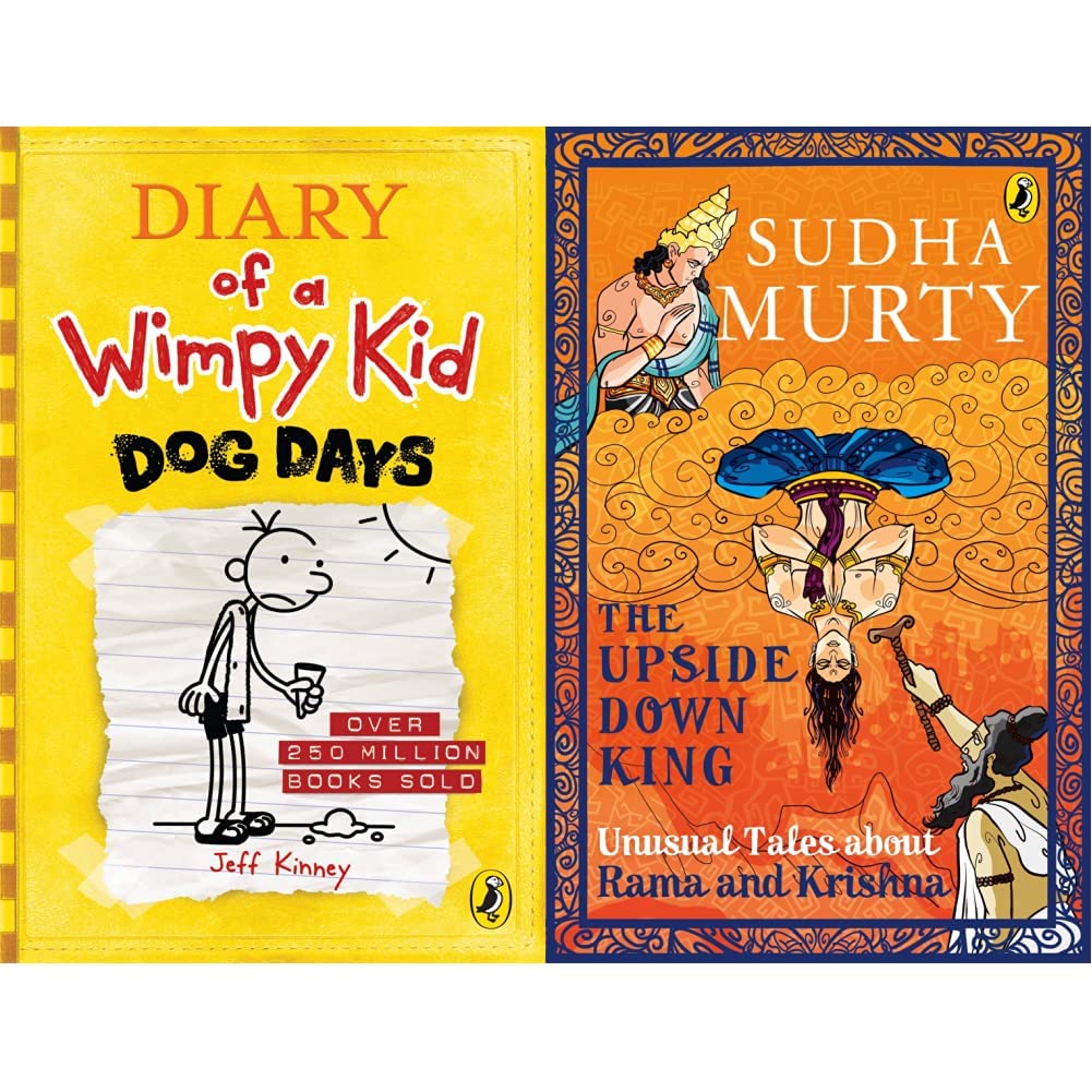 Diary of a Wimpy Kid: Dog Days (Book 4) & The Upside-Down King: Unusual Tales about Rama and Krishna
