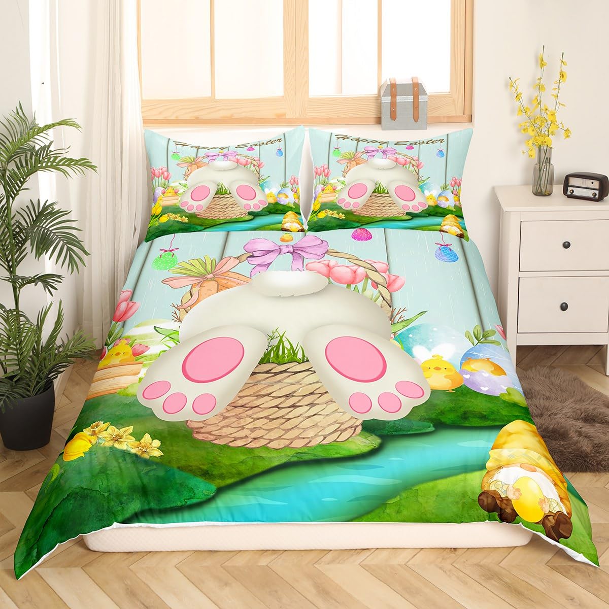 Easter Quilt Quilt Magic Easter Bunny No-Sew Quilt Kit Personalized ...