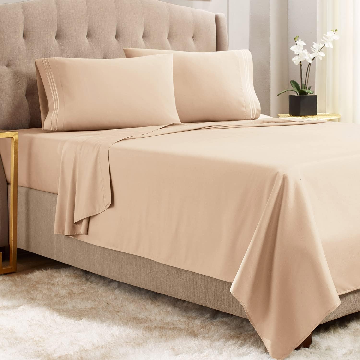 Empyrean Queen Sheets 4 PC Super Soft Bed Sheets Queen