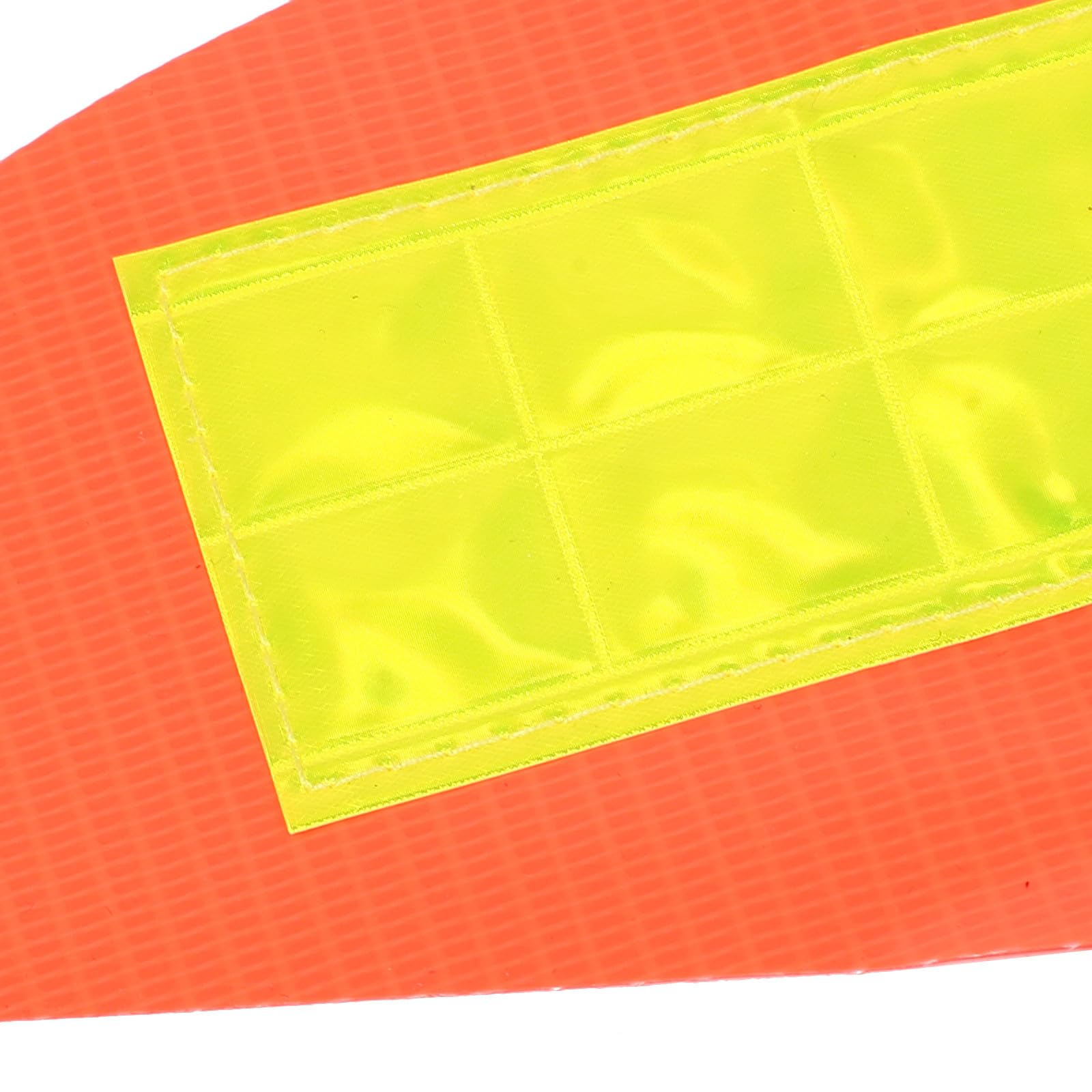 Bandera de seguridad para sillas de ruedas con tira reflectante, mástil telescópico ajustable 1,5 m