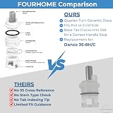 Replacement for Delta and Glacier Bay Two-Handle Ceramic Disc Stem image 3