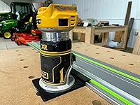 Vista 6 de Adaptador de riel guía ToolCurve compatible con enrutador Dewalt - Fabricado en EE. UU
