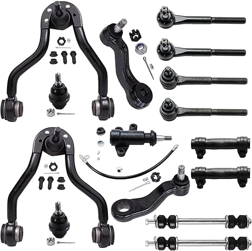 Miniatura 55 de Detroit Axle - 4WD Front End 14pc Kit de suspensión para Ford F-150 F-250 Expedition Navigator, 2 brazos de control superior 2 rótulas inferiores 2