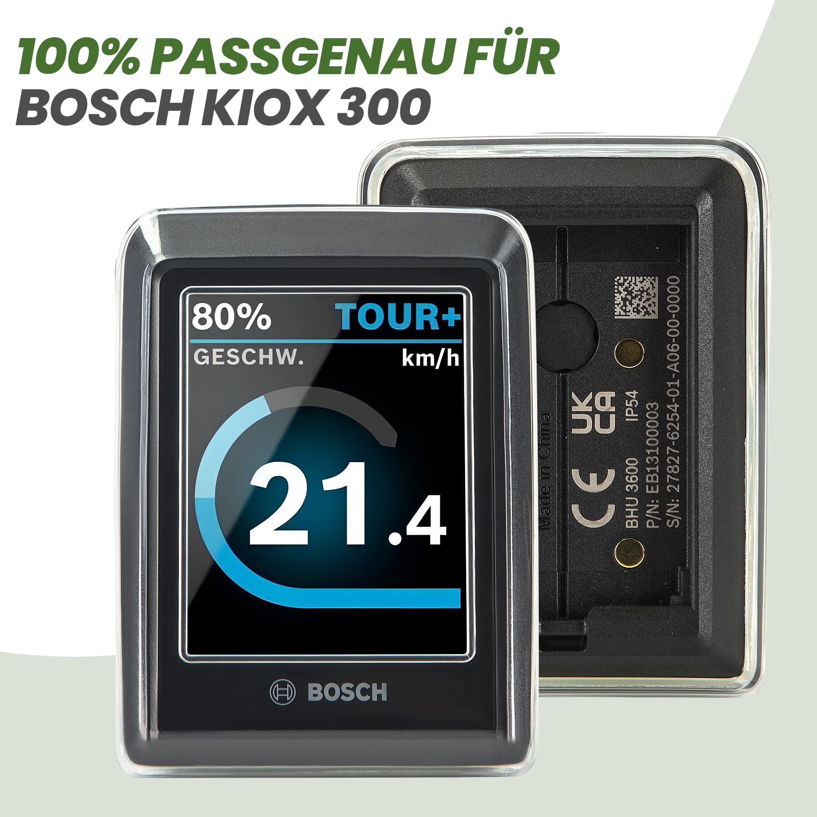 Petellow Set di custodie protettive adatte per Bosch Kiox 300/500/Intuvia 100 e unità di controllo remoto LED Bosch, custodia protettiva da graffi e urti (Kiox 300 e telecomando LED)