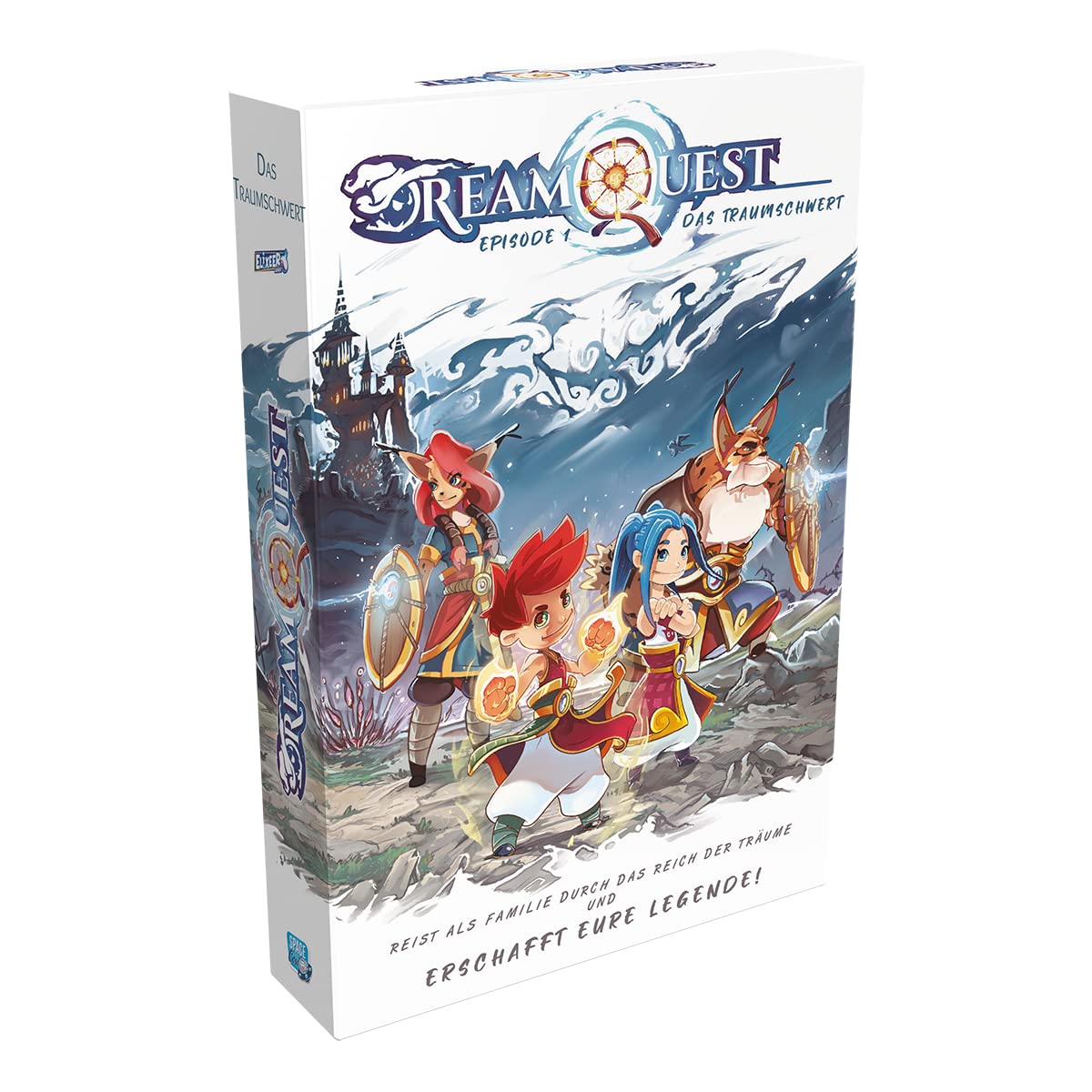 Space Cow Asmodee, DreamQuest, Children's Game, Storytelling, 2 Players, from 6+ Years, 30 Minutes, German