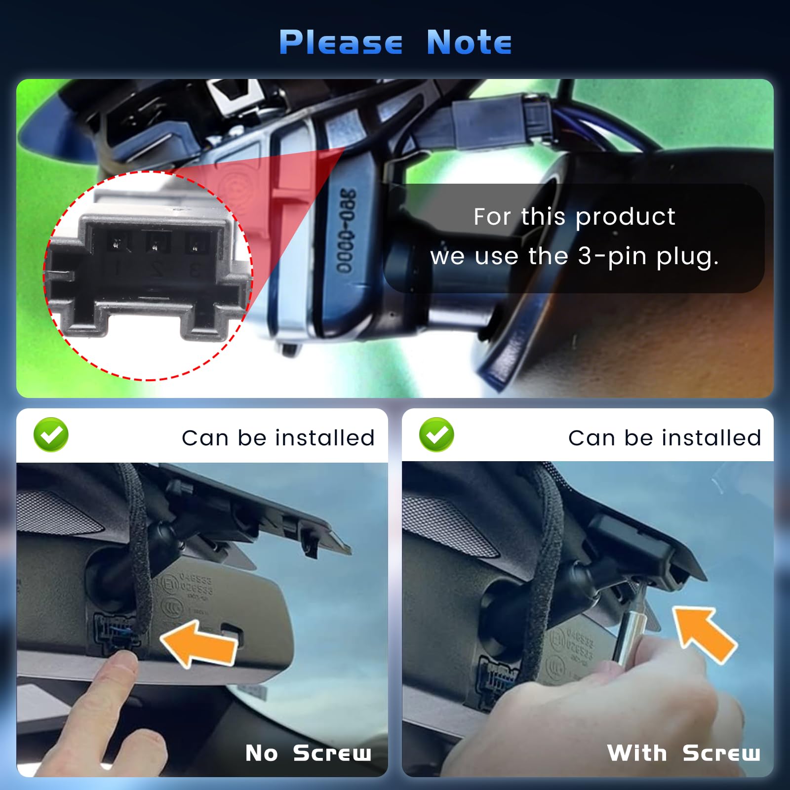 Dashcam Voiture 4K Compatible avec VW Tiguan 2018-2024, Caméra de Voiture 2160P, vidéo WiFi, Capteur G, mode parking, Enregistrement en Boucle, Dashcam Voiture grand angle 150°, Plug&Play, Carte 64 Go