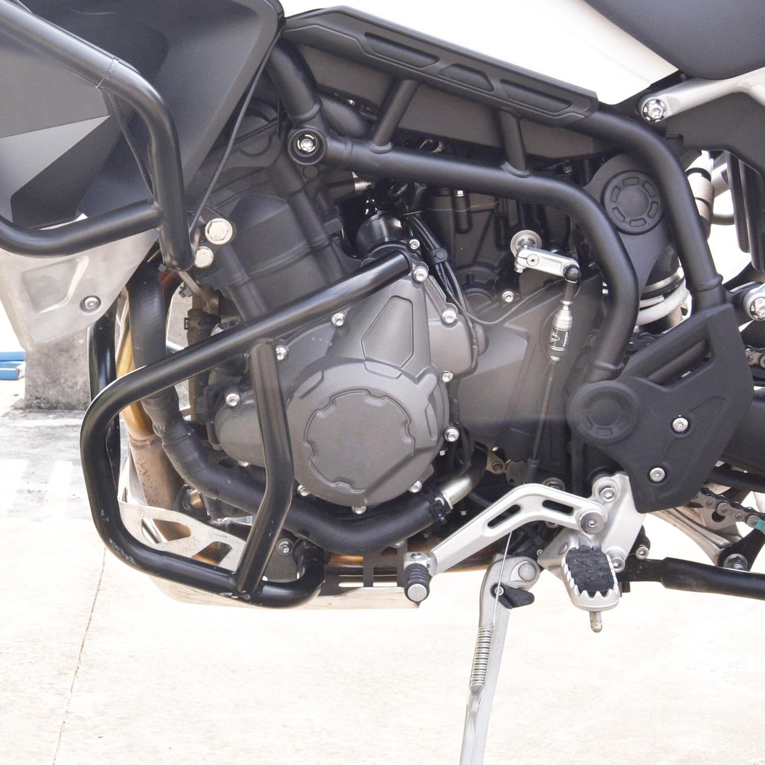 Motorcycle Steel Engine Guard Highway Crash Bars Compatible with Triumph Tiger 900 GT/GT Pro/Rally/Rally Pro 2020 2021 2022 2023 Lower Body Frame Tank Falling Protector Bumper, Black