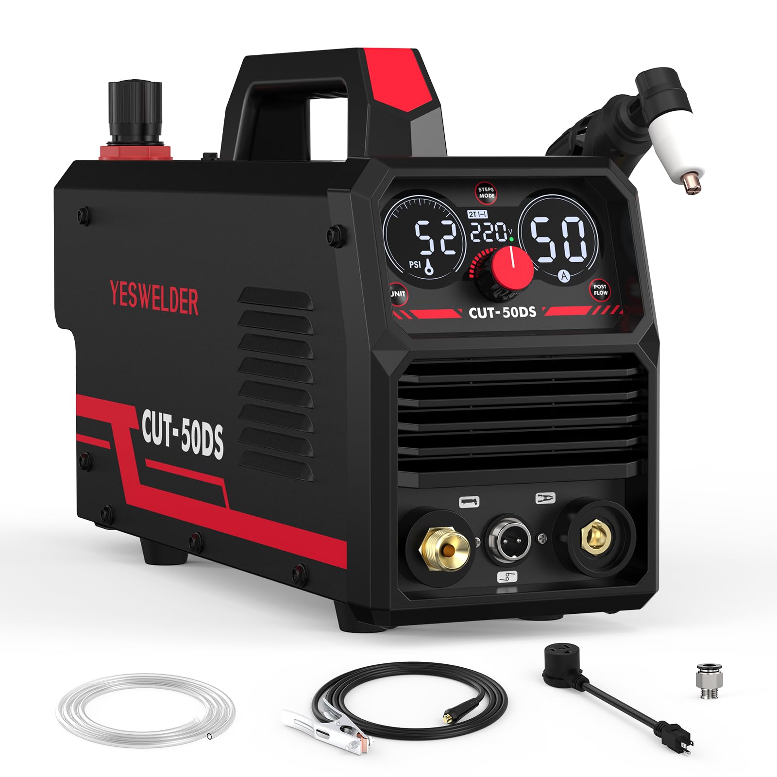 YESWELDER 50A Plasma Cutter, 110/220V, 1/2 in Clean Cut at 220V
