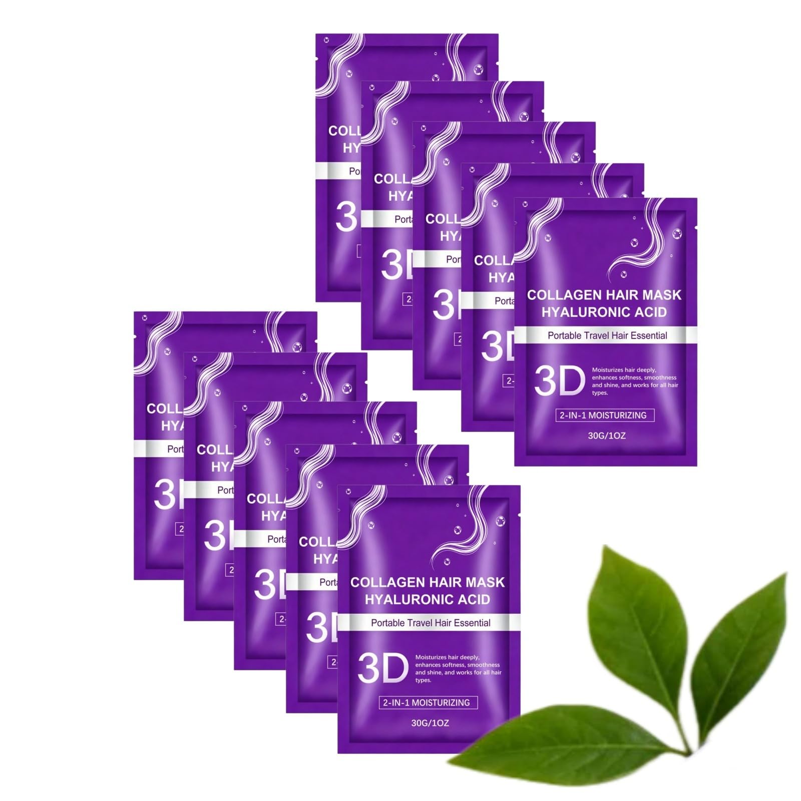 Maska do włosów Collagen z kwasem hialuronowym, maseczki do włosów z kolagenem 3D do włosów suchych, głęboka obróbka kolagenem do włosów dla miękkiej i gładkiej pielęgnacji włosów. Naprawa Profo