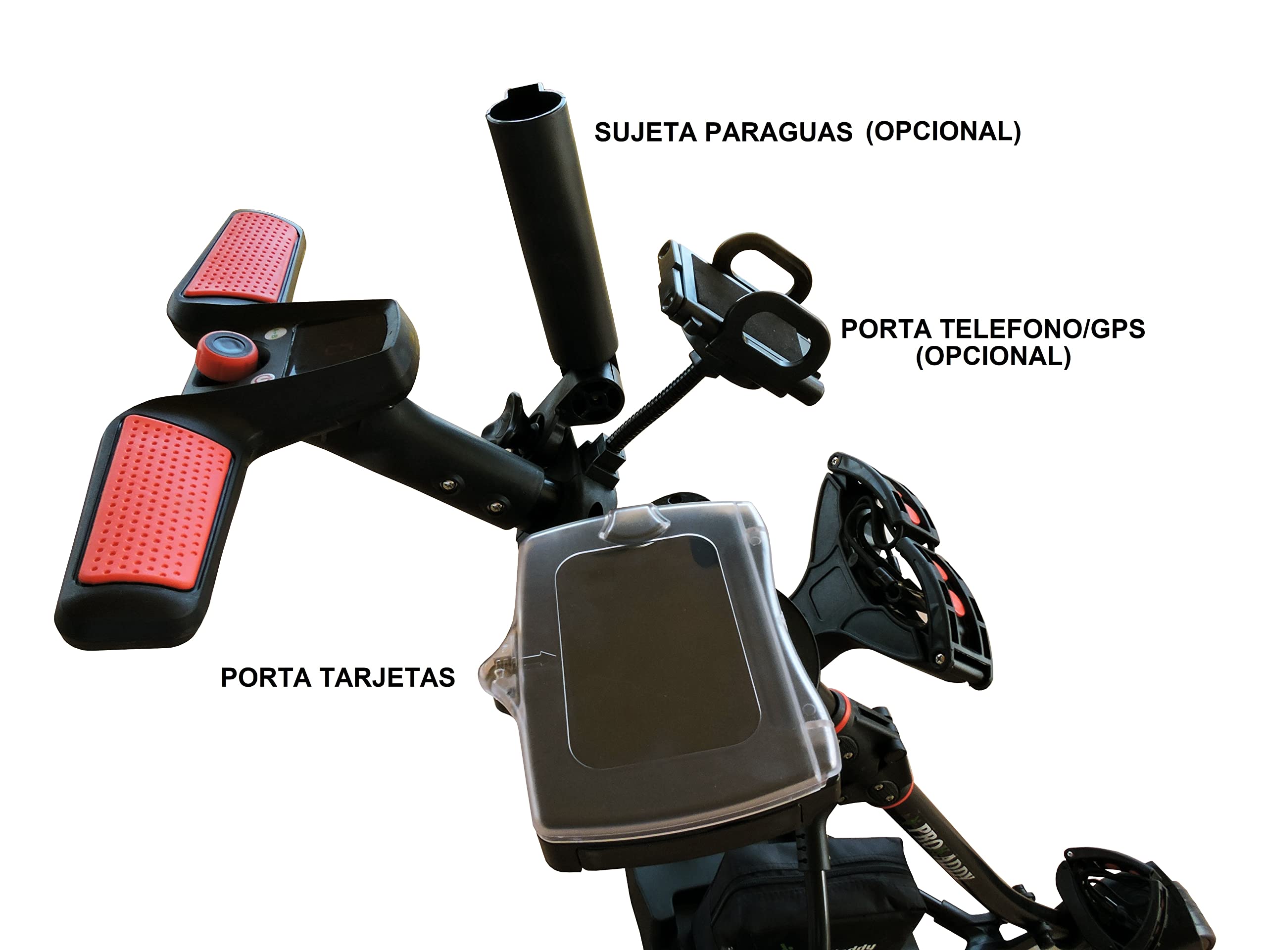Carro eléctrico de Golf Pro Kaddy S1T2NL Negro batería Litio