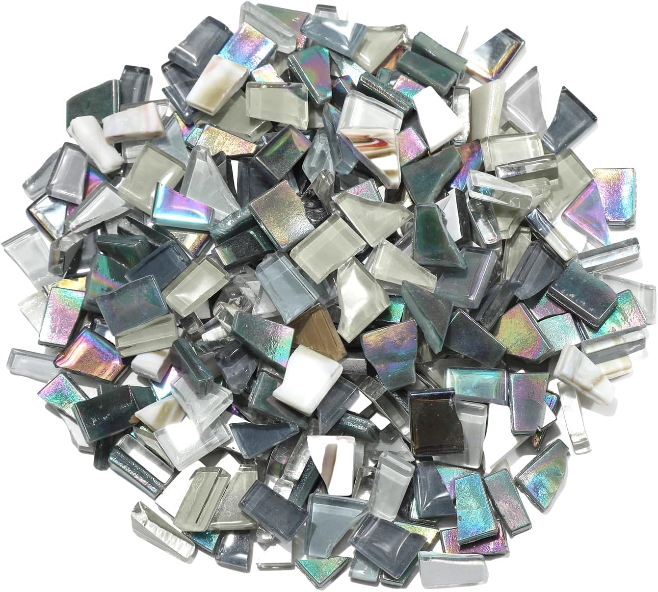 Gold Mixed Irregular Mosaic Glass Mosaic Tiles Pieces, 300g Mosaic DIY Set Adult Mosaic Set, Mosaic Craft Supplies Mosaic Making Supplies