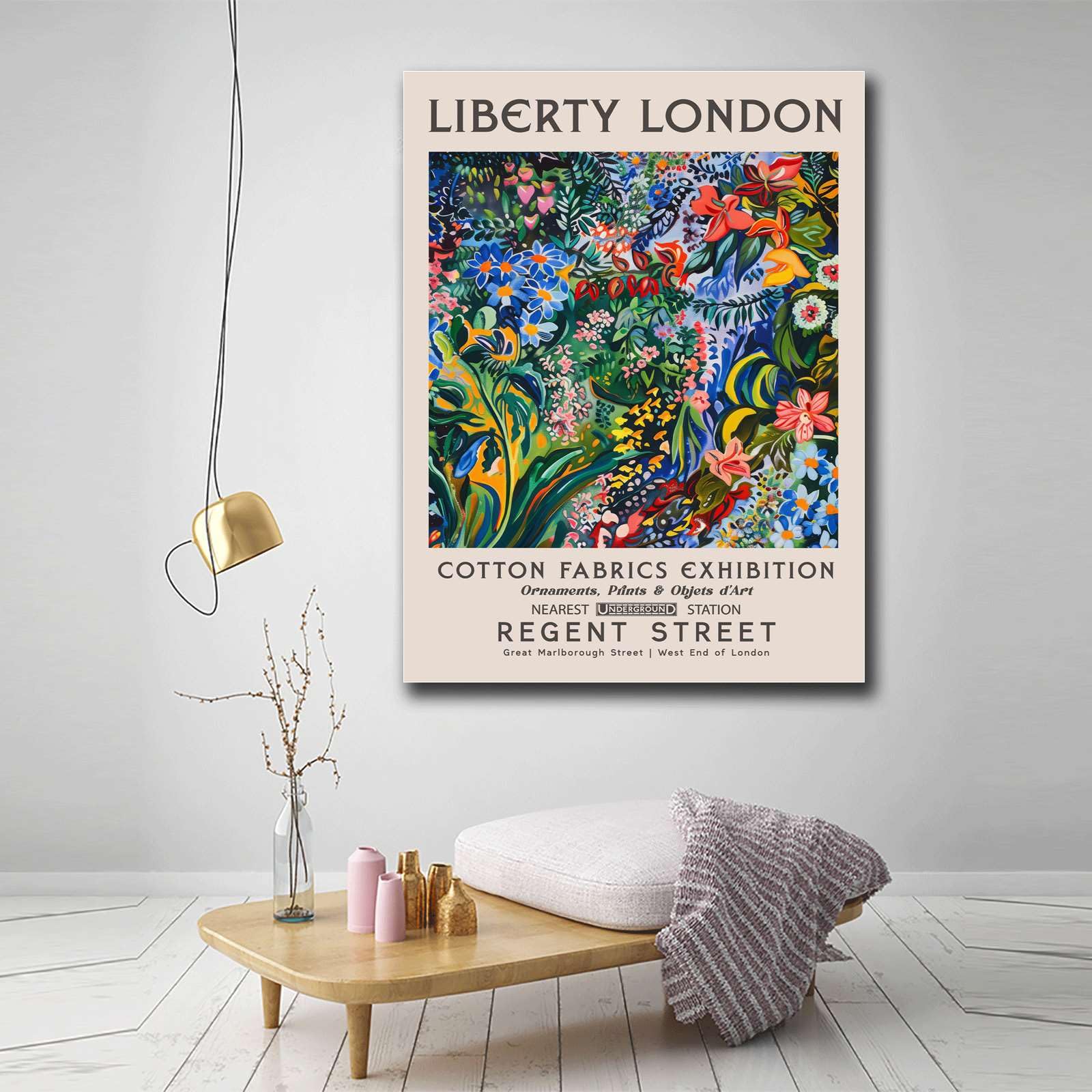 Amazon.com: HSCFWYLN Wall Art Canvas Print Liberty London Print