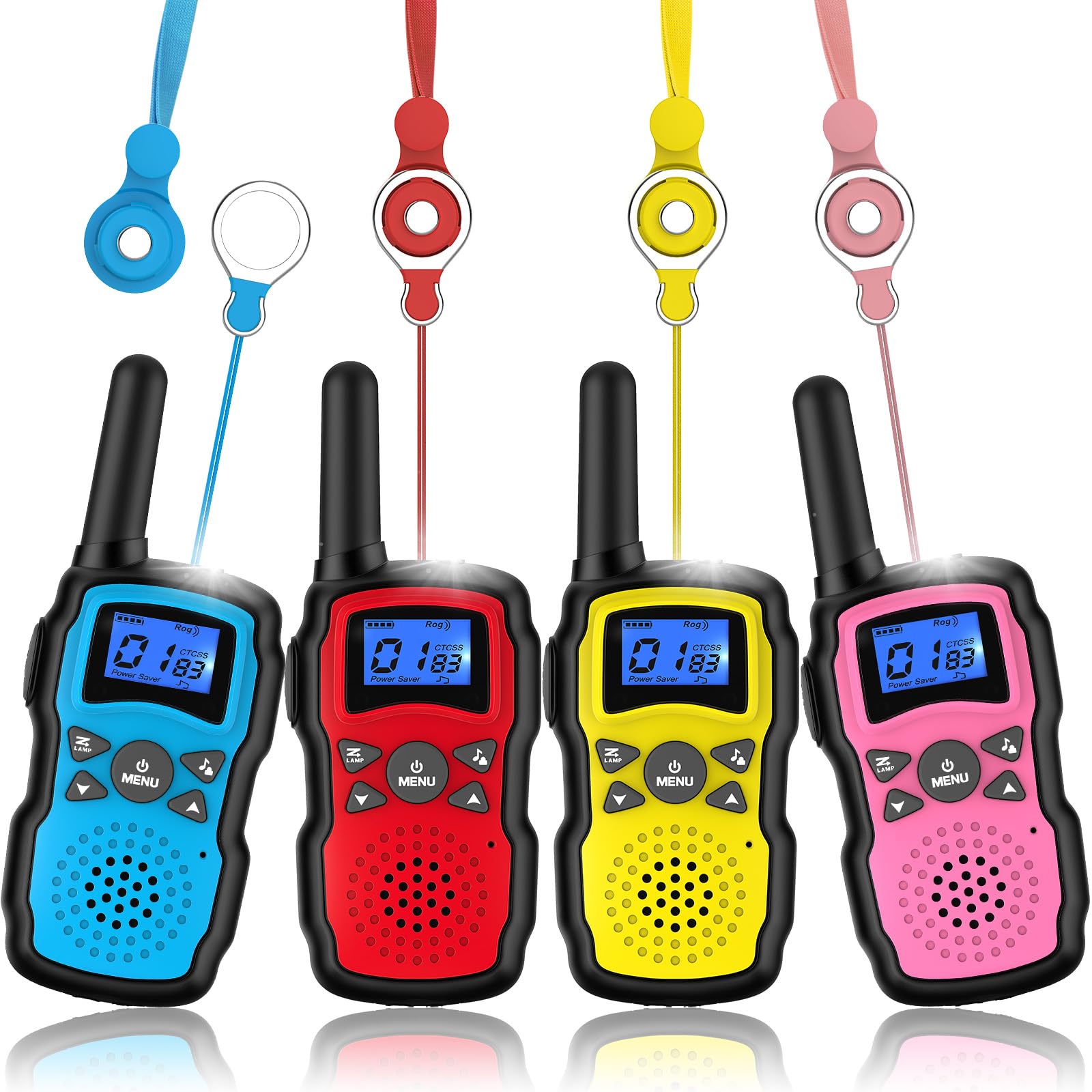 Wishouse Walkie Talkies for Kids Adults Long Range,Xmas Birthday Gift for 4 5 6 7 8 9 10 Year Old Boys Girls,Hiking Camping Gear Toys with Lamp,