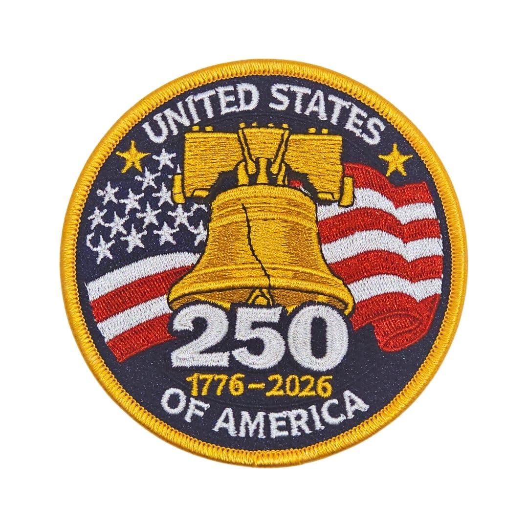 Amazon.co.jp: USA 250周年記念ワッペン | 1776-2026 限定版 3.75