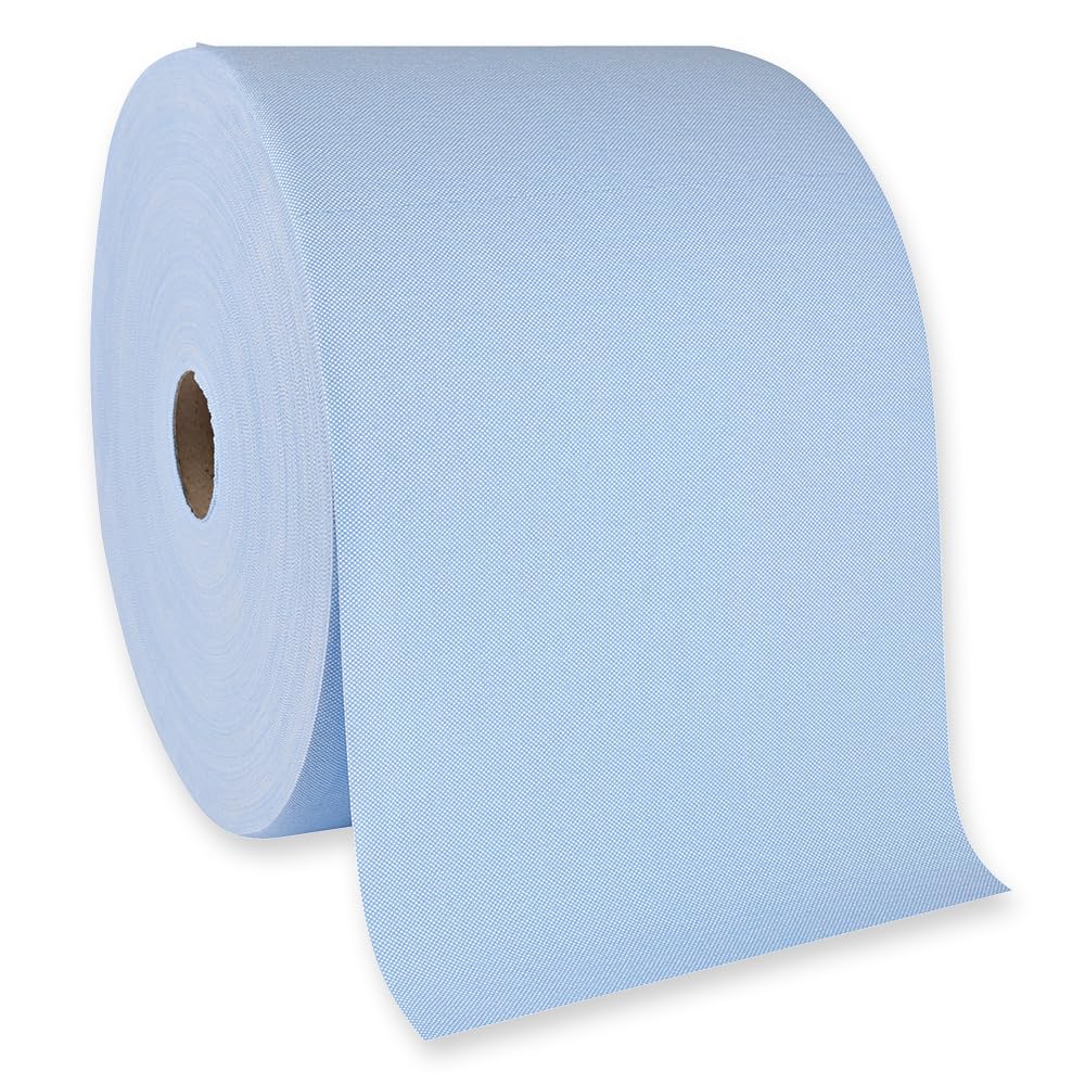 1 Stück Hygoclean Reinigungstücher | Zellulose, Rolle, blau, B: 34cm, L: 29,5cm, 78gr-m², Kerndurchmesser: 7cm, Laufmeter: 240m, Abrisse: 800, Reinigungstücher, Putztücher, Lappen