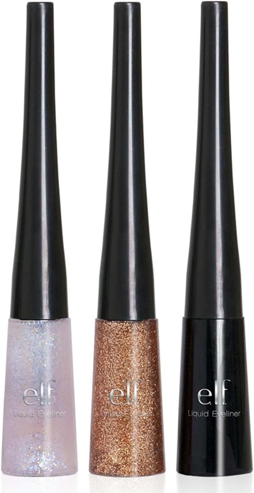 e.l.f. 3 Piece Liquid Eyeliner Set, Black Copper and Stardust