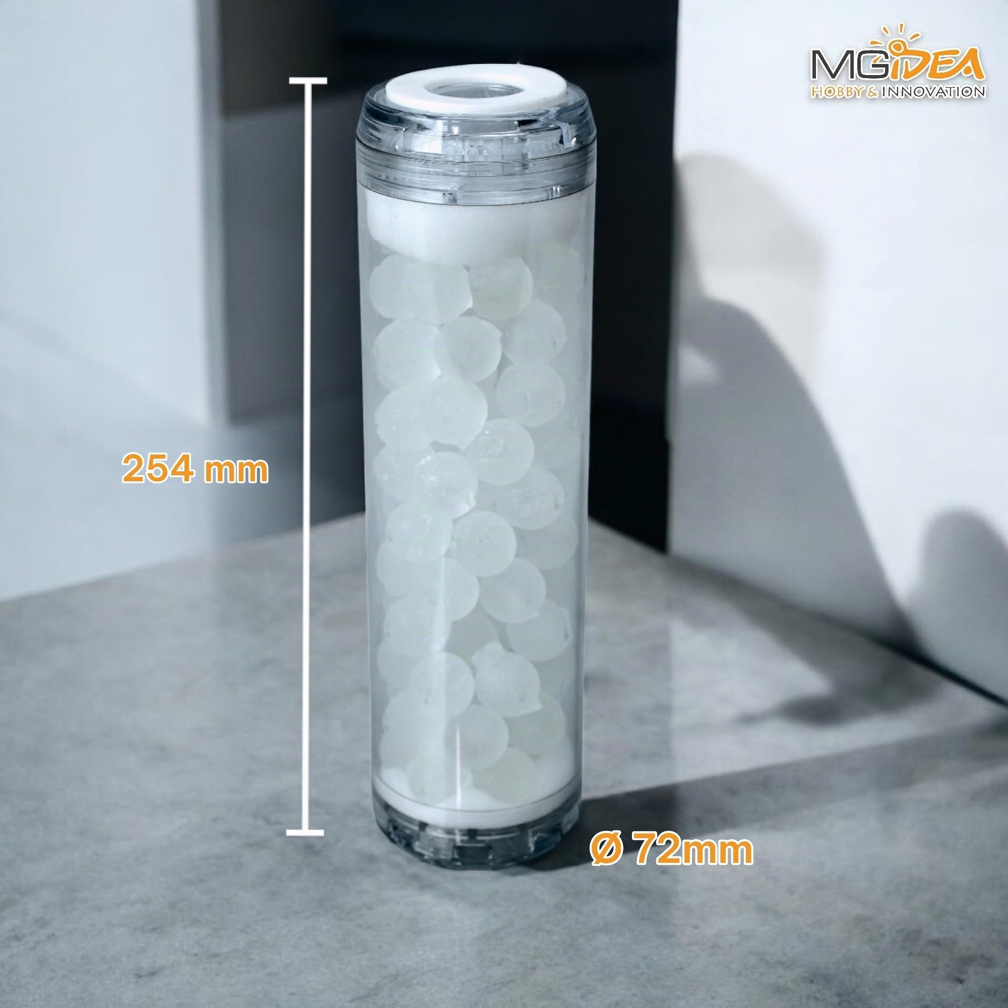 Filtre anti-calcaire, système de filtration sous chaudière installation d'eau siliphos sel polyphosphates (3/4" - trois quarts pouce)
