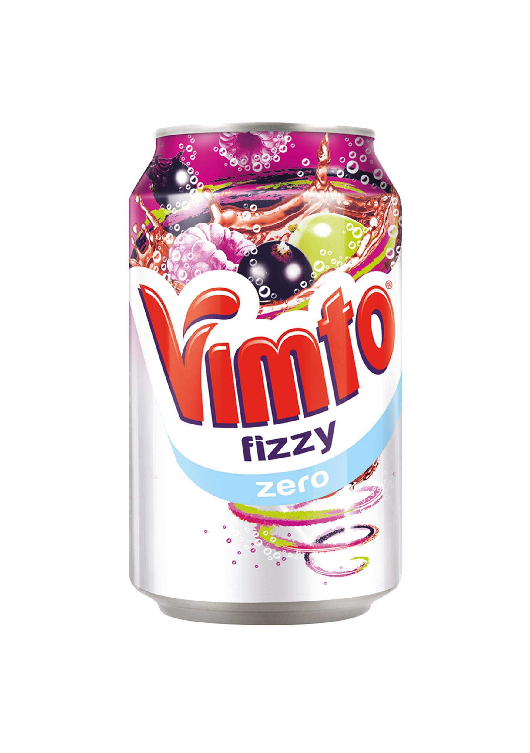 VimtoNo Added Sugar Fizzy 330 ml 6 Cans (Pack of 4)