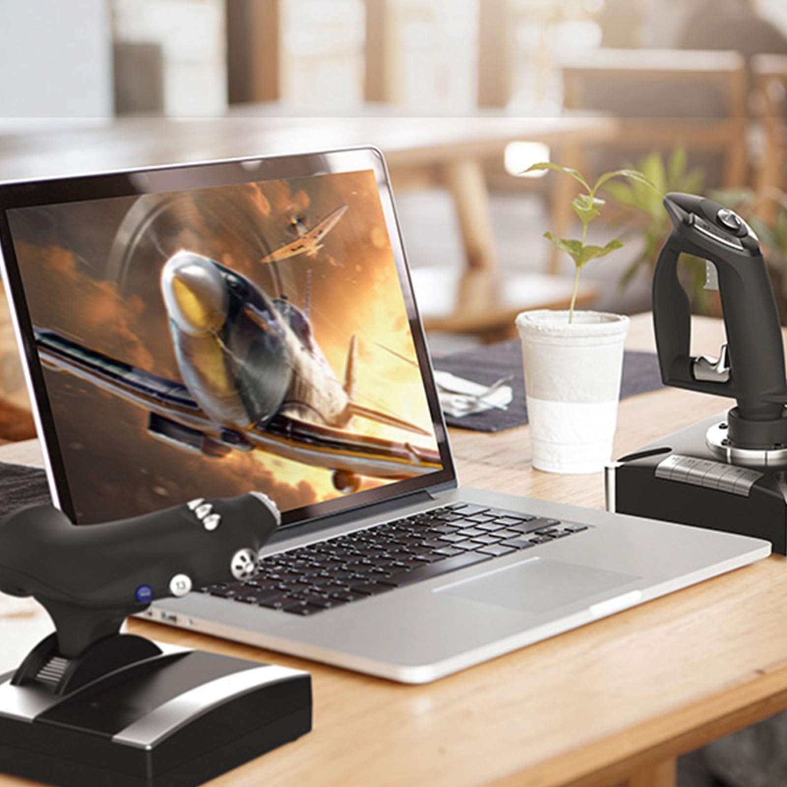 Controlador De Simuladores Vuelo Grammable Con Respuesta Agitación Joystick Ergonómico Fácil Operar Para PXN 2119 Vibration Comentarios Controlador Juegos