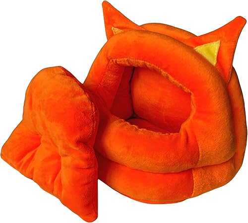 Miniatura 2 de Cama de franela cálida para ratas, animales pequeños, cama de escondite para hámster con mar extraíble para rata Chinchilla, jerbo degu (tamaño