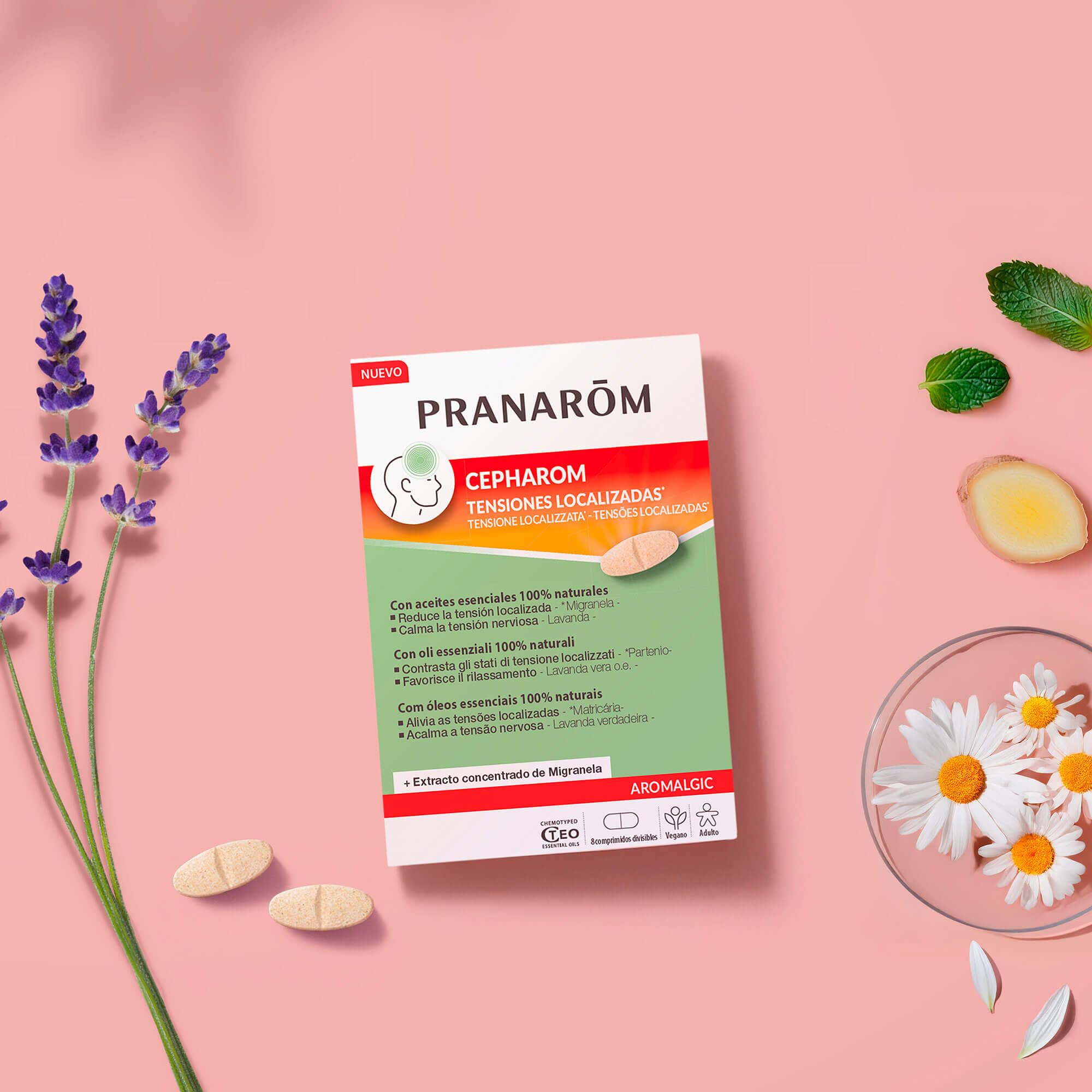 PRANAROM - Aromalgic - Cepharom - 8 Comprimidos