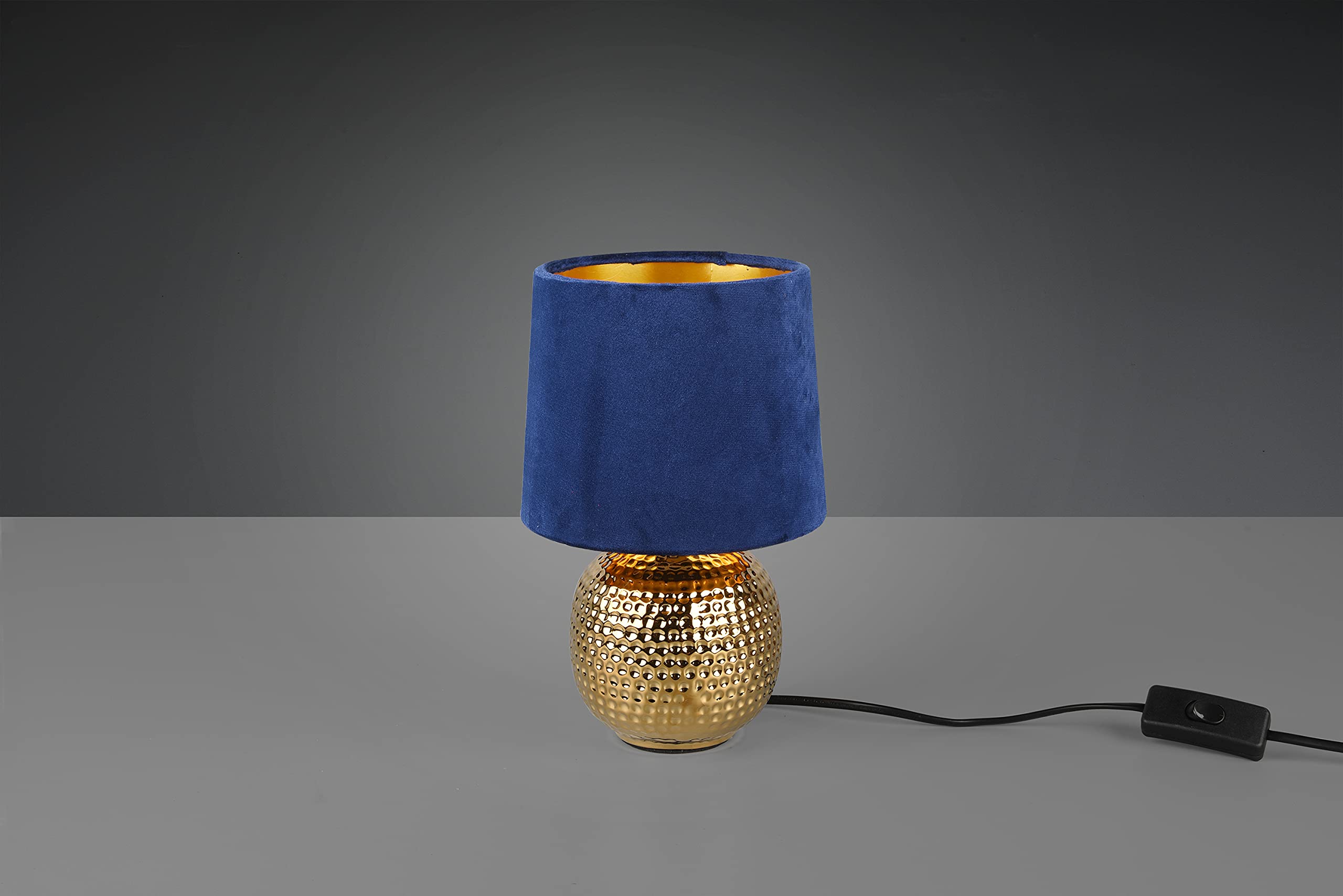Reality, Lampe de table, Sophia 1xE14, Bleu, Doré