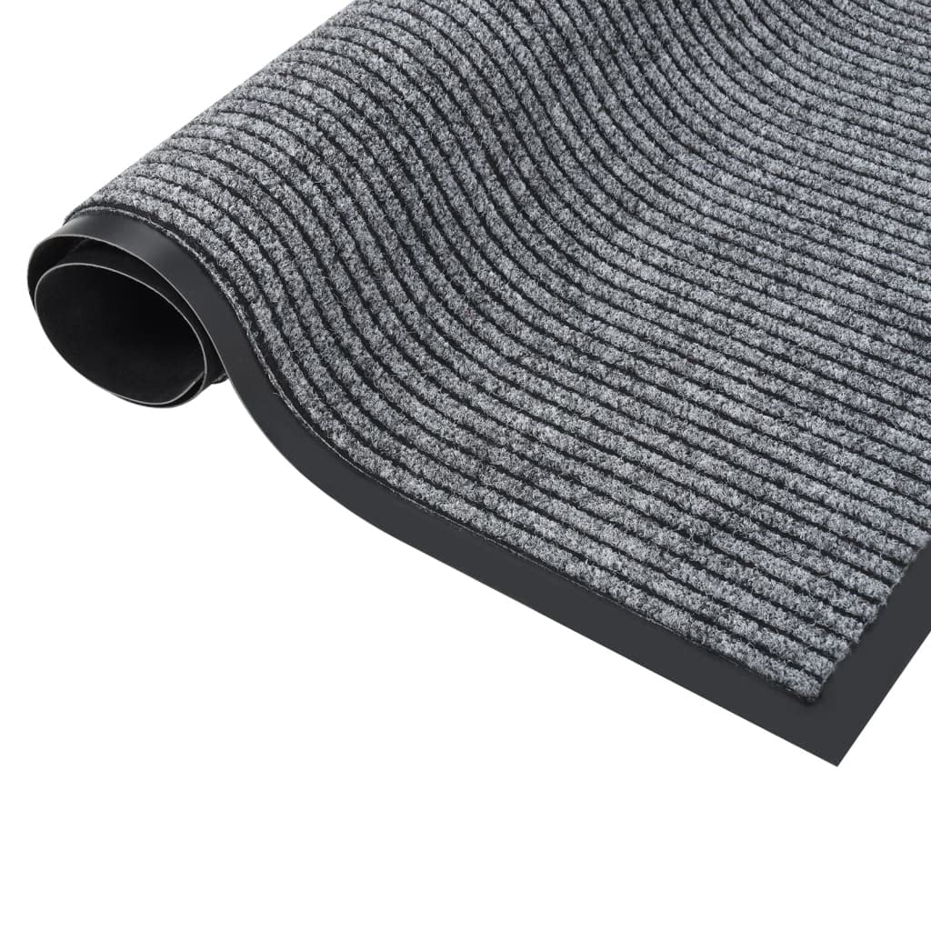 Maison & Jardin - Paillasson Rayé Gris 40x60 cm - Déco