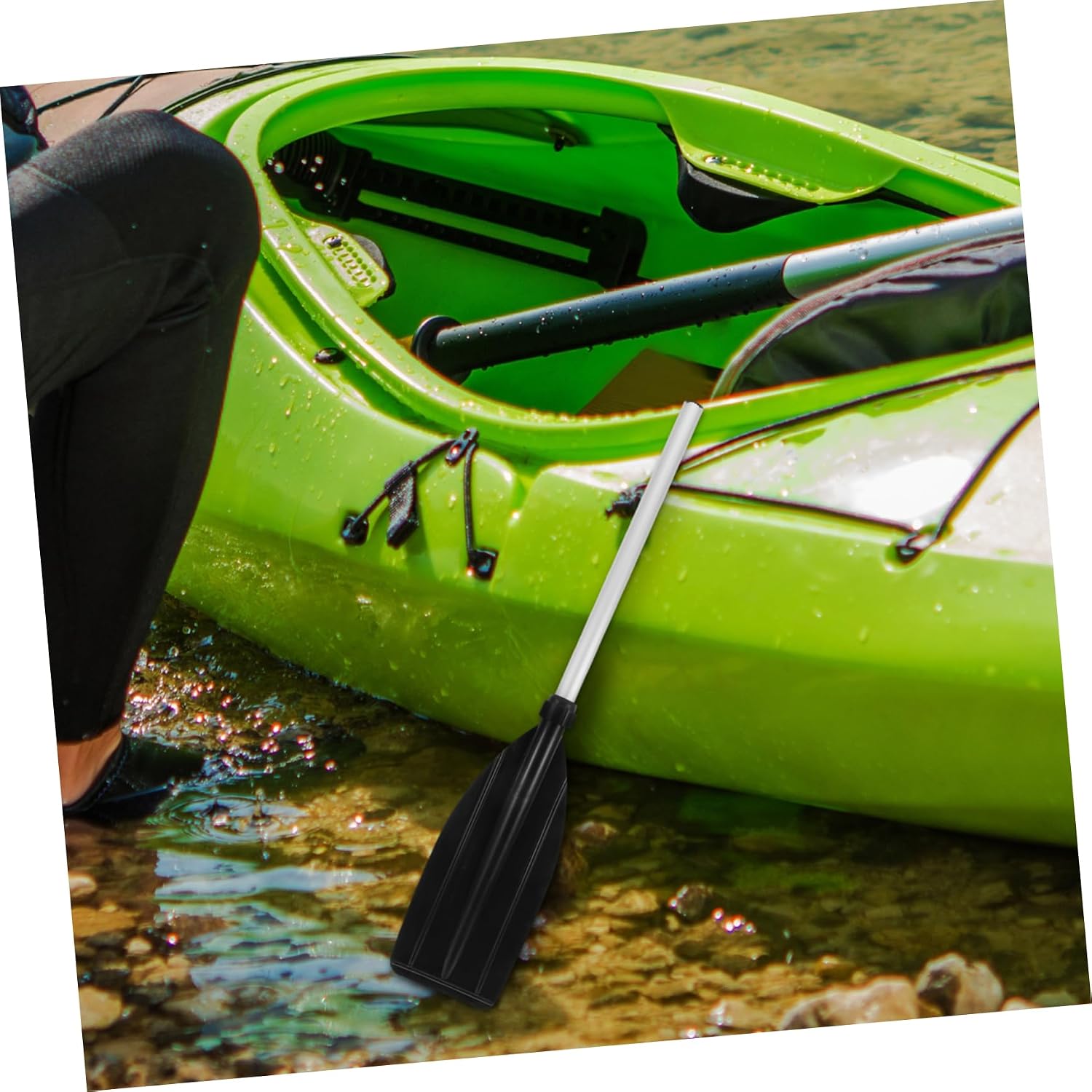 Lightweight Kayak Paddle Aluminum Alloy Paddle Buoyant Design Suitable for Rafting Canoeing Inflatable Boats Comfortable Grip
