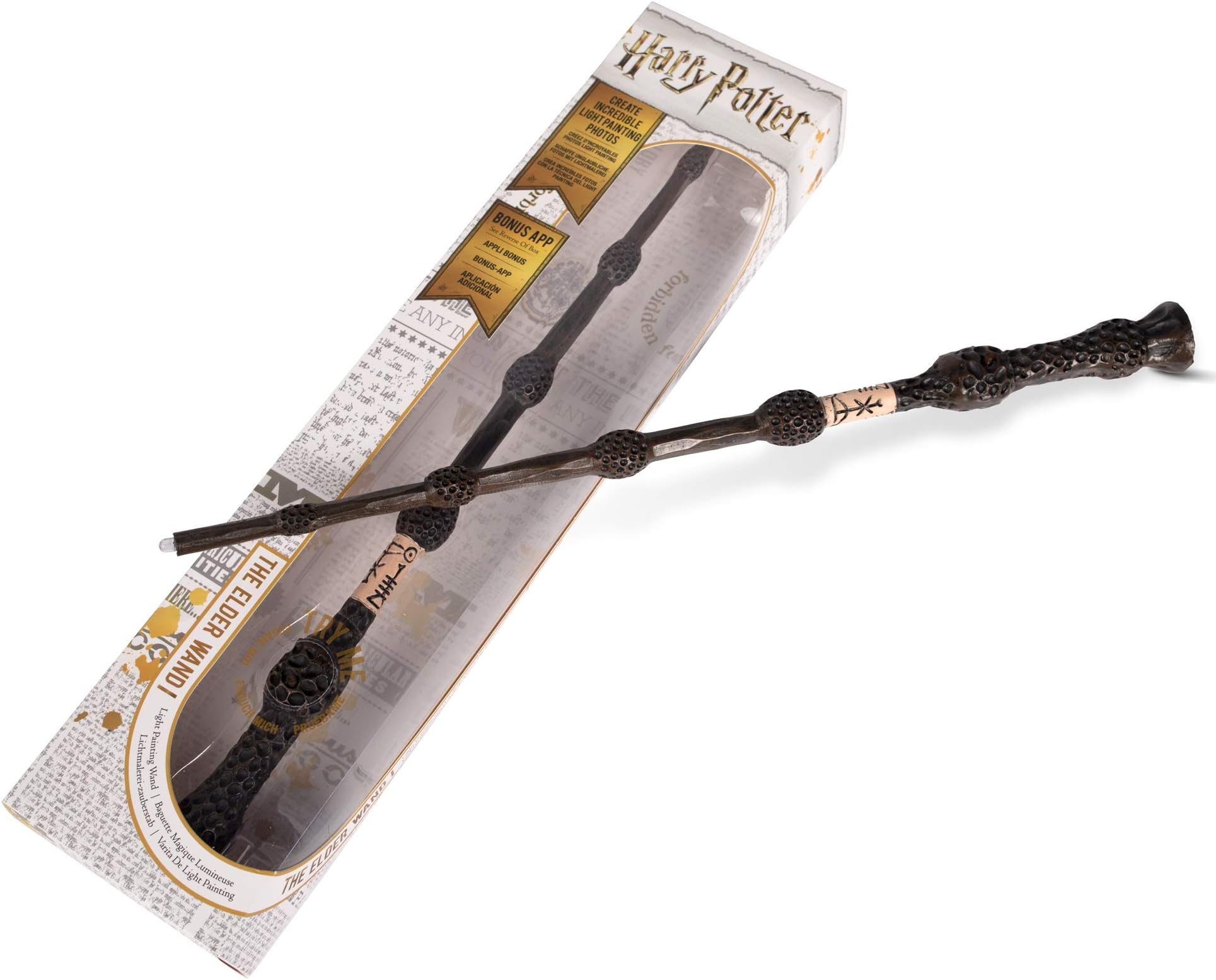 Harry Potter 14" Light Painting Wand, Official Wizarding World Collectables, Toys and Gifts, Role Play and Dress-up Costume Accessory for Fans, Girls and Boys, Ages 3+