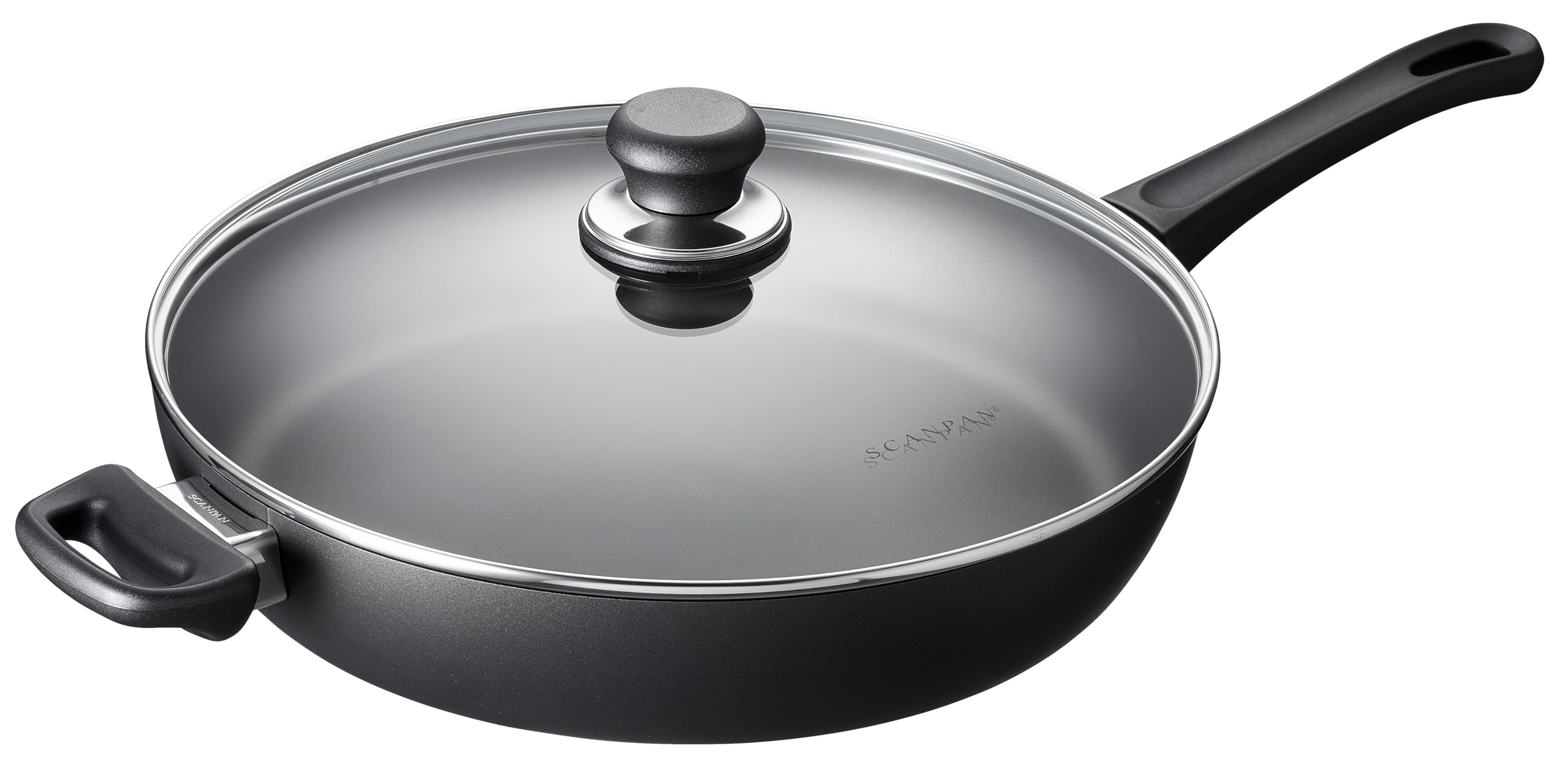 Classic 4.25 quarts (12 1/2 inch) Nonstick Saute Pan with Lid – Compatible with Gas and Electric Stovetops, Metal Utensil Safe, Oven Safe to 500°F, Dishwasher Safe