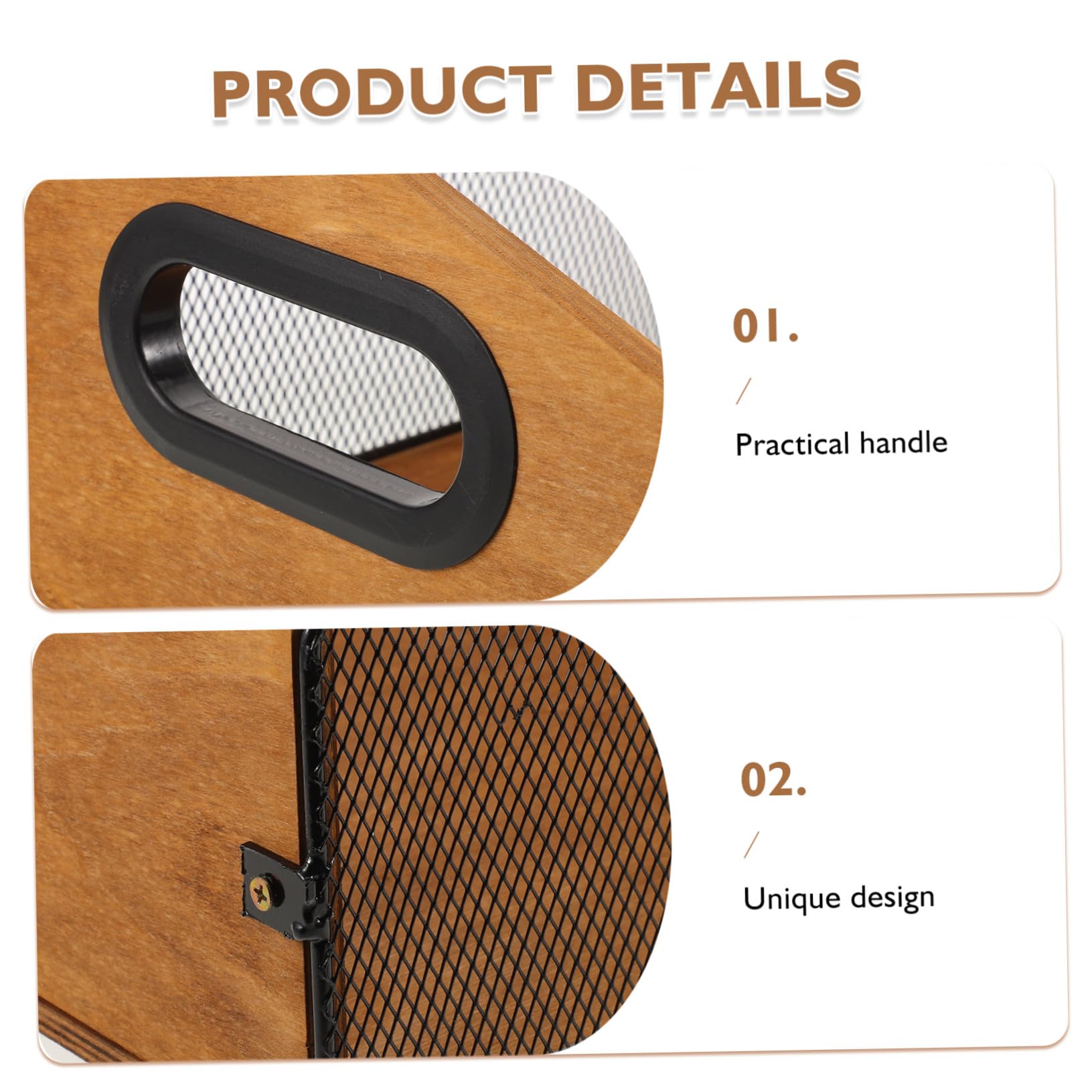 Scatola Porta Dischi in Legno con Manici Ergonomici Organizer per Vinili e Album Fotografici Cassa Rustica Robusta per Archivio Media e Libri