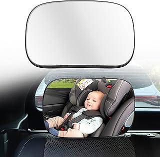 LivTee Baby Car Mirror, Car Seat Mirror for Baby Rear Facing with Adjustable Wide Angle Clear View for Facing Infant, 100%...