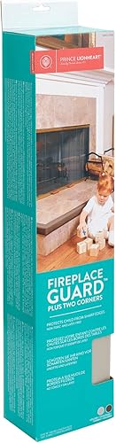Miniatura 4 de Prince Lionheart Protector de chimenea con dos protectores de esquina, suaviza los bordes con estos protectores de esquina, protector de cabeza de